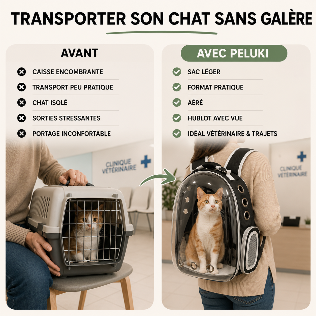 Sac de Transport Chat à Hublot Léger & Aéré