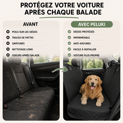Housse Siège Voiture Chien Imperméable & Anti-Rayures