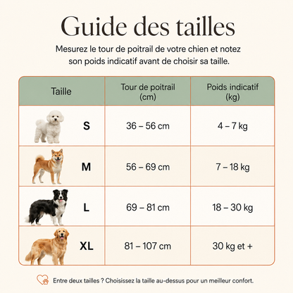 Harnais anti-traction pour chien Respirant & réfléchissant