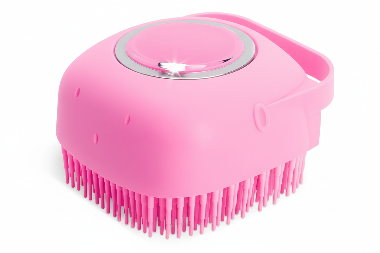 Brosse Silicone pour Chat et Chien Massage Doux et Démêlage
