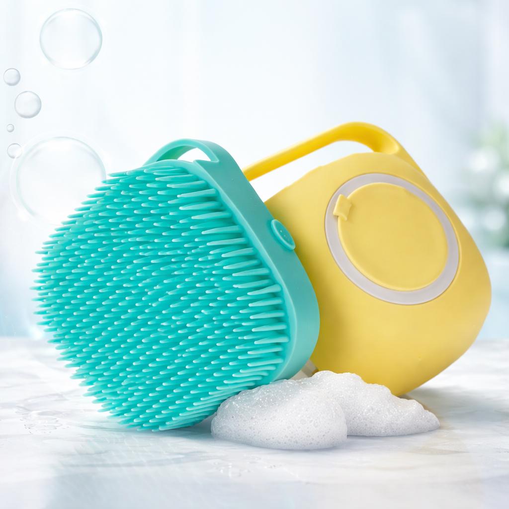 Brosse silicone douce pour chien
