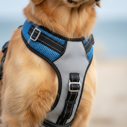 Harnais anti-traction pour chien Respirant & réfléchissant
